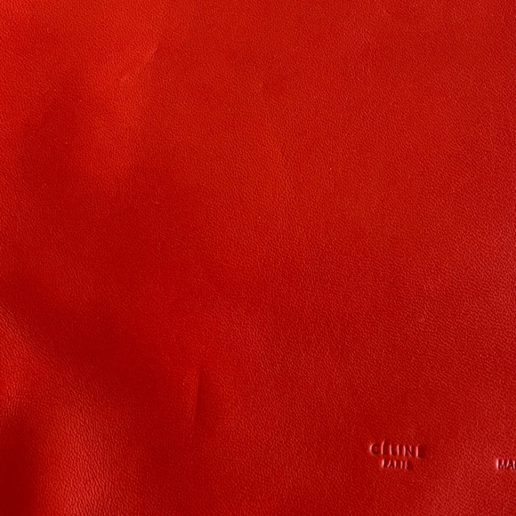 Phoebe Philo for Celine Lambskin Red Tote - Picture 3 of 12